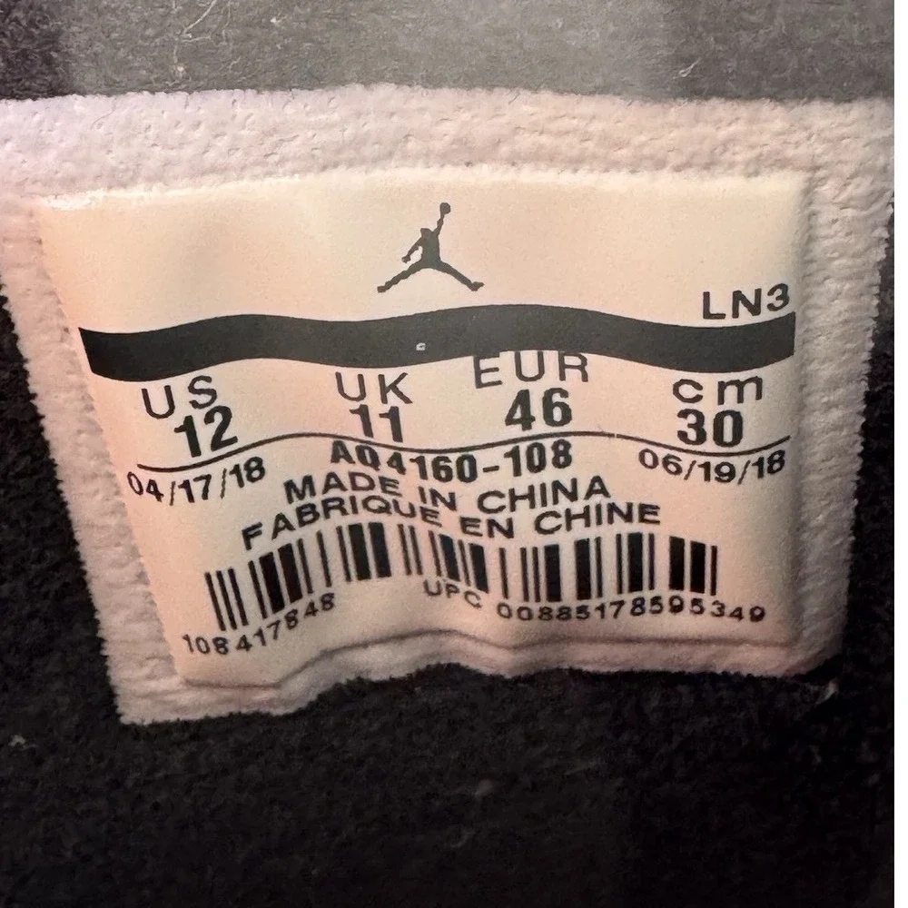 Air Jordan Legacy 312 NRG‎ AQ4160 108 White Hot Lava High Top Mens Size 12